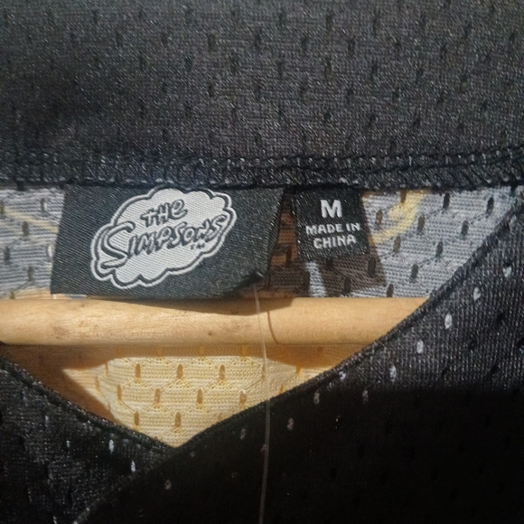 The Simpsons Baseball Jersey Graphic Bart Simpson Men's Size: M  (NEW) - Picture 8 of 8